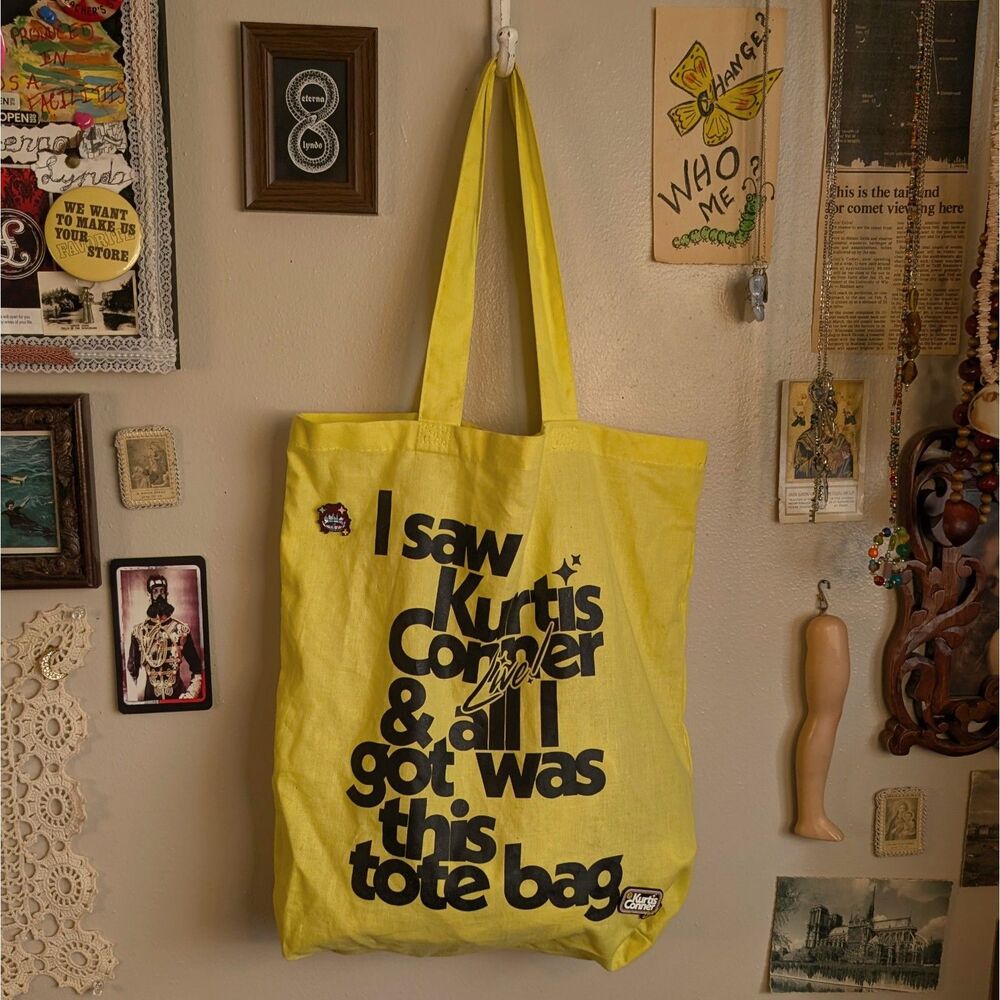 Kurtis Conner Live Tour Tote Bag with Enamel Pins